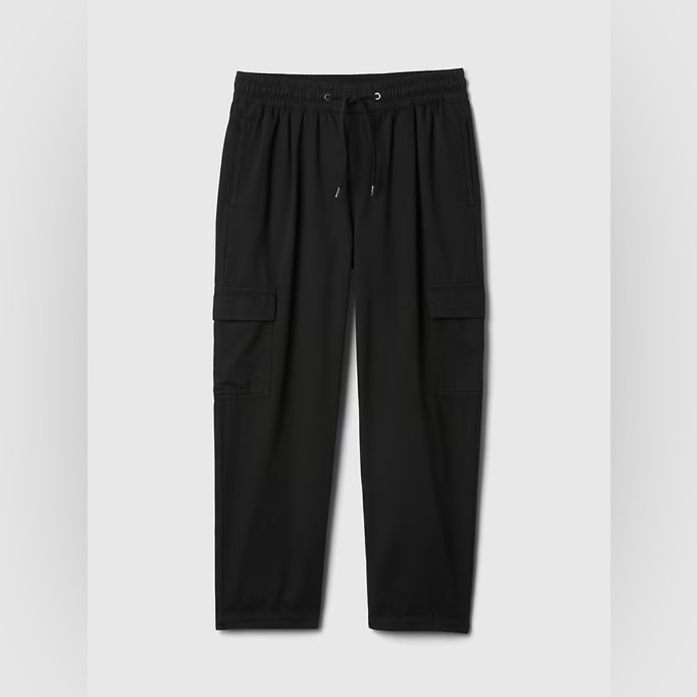 NWT! GAP Black Easy Cargo Pants - Size Medium Petite 🩷 #522920 - Picture 7 of 11